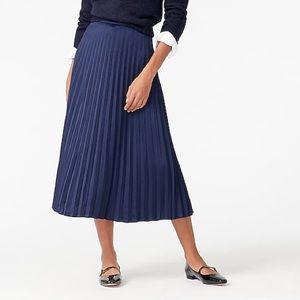 J. Crew Pleated Midi Skirt